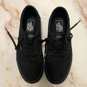 Vans Shoes - Black canvas, Women’s 9.5